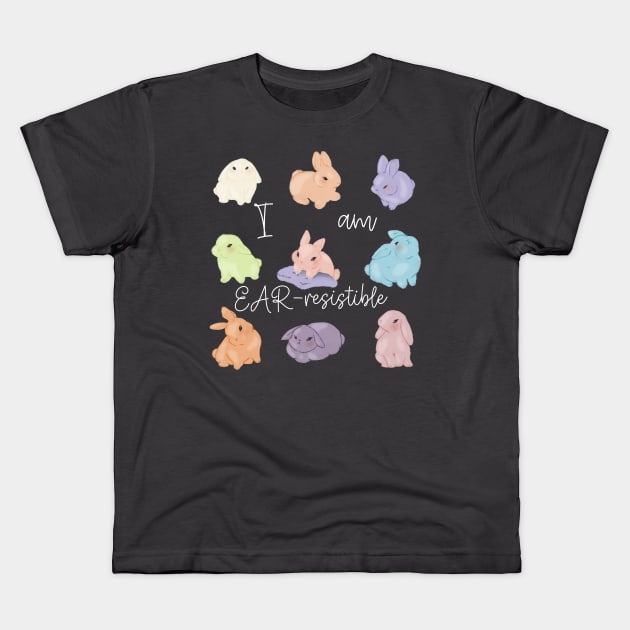 Bunny love Kids T-Shirt by LonePokemo